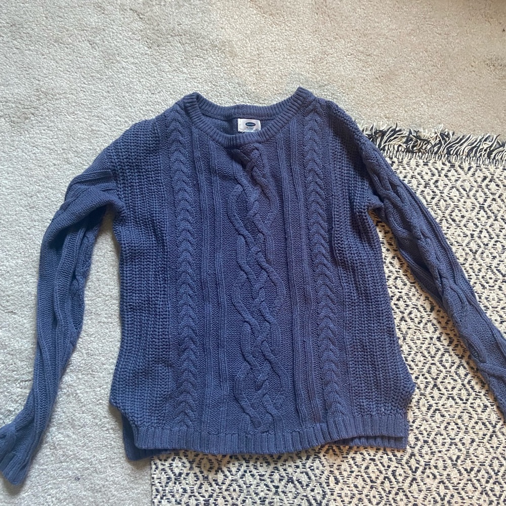blue sweater old navy